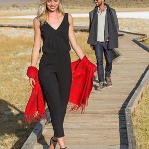 Marine Layer Alexa Crepe Jumpsuit - Large